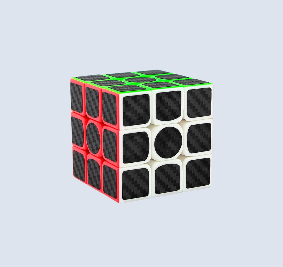 3x3 QiYi Carbon Fiber Speed Magic Rubik's Cube