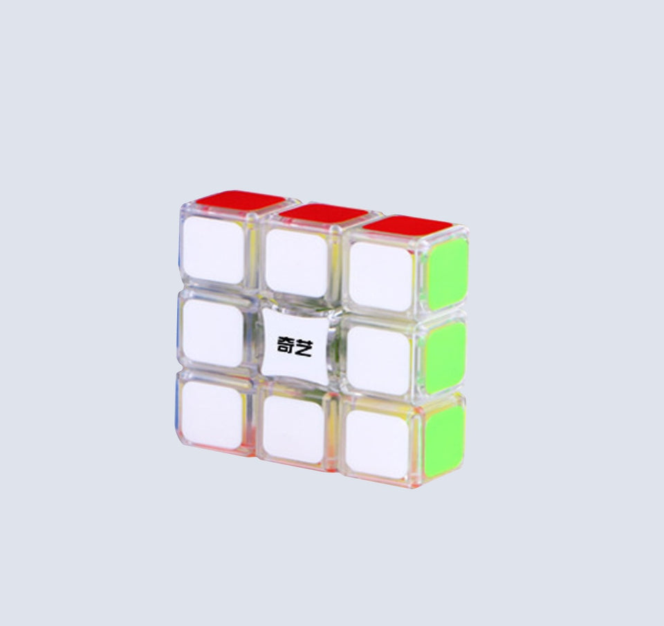 QiYi 1x3x3 Transparent Cube | Educational IQ High Speed Magic Cube Puzzle - The Cube Shop