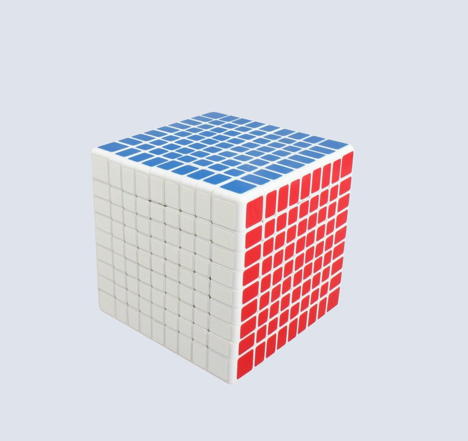 9x9 MoYu & ShengShou White Magic Rubik's Cube | Educational Speed Cube - The Cube Shop