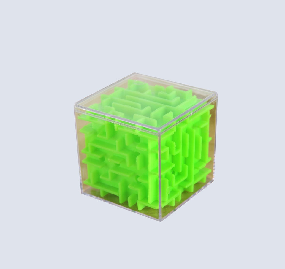 Educational Green 3D Maze Magic Cube Transparent Six-sided Puzzle for Kids - The Cube Shop