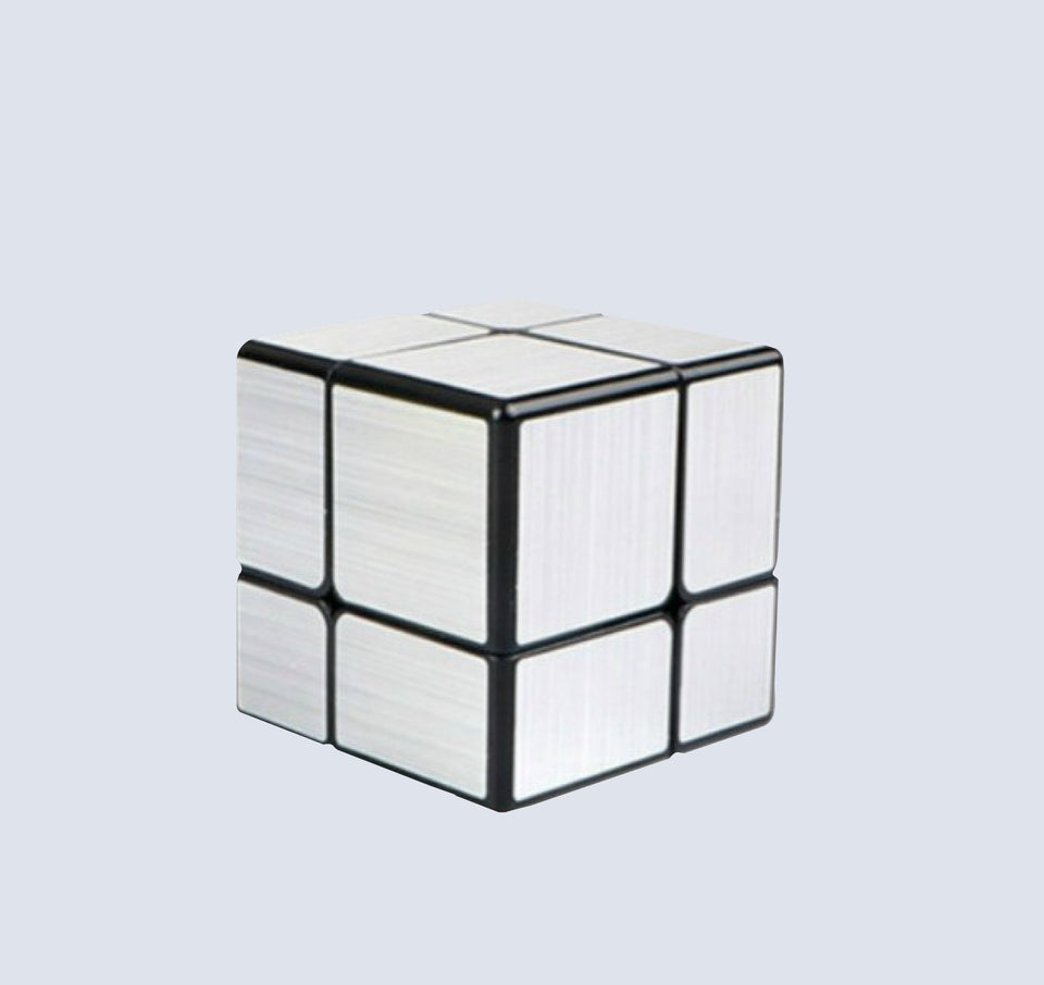 2x2 Mirror Speed Cube Silver Puzzle - QiYi & ShengShou - The Cube Shop