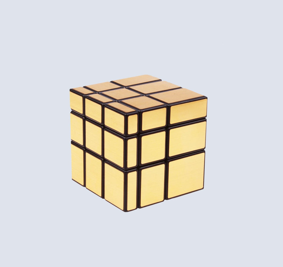 3x3 Mirror Speed Cube Golden Puzzle - QiYi & ShengShou - The Cube Shop